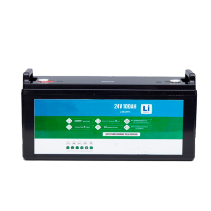 Тяговый аккумулятор LiFePO4 25,6V/100Ah (3840Wh)